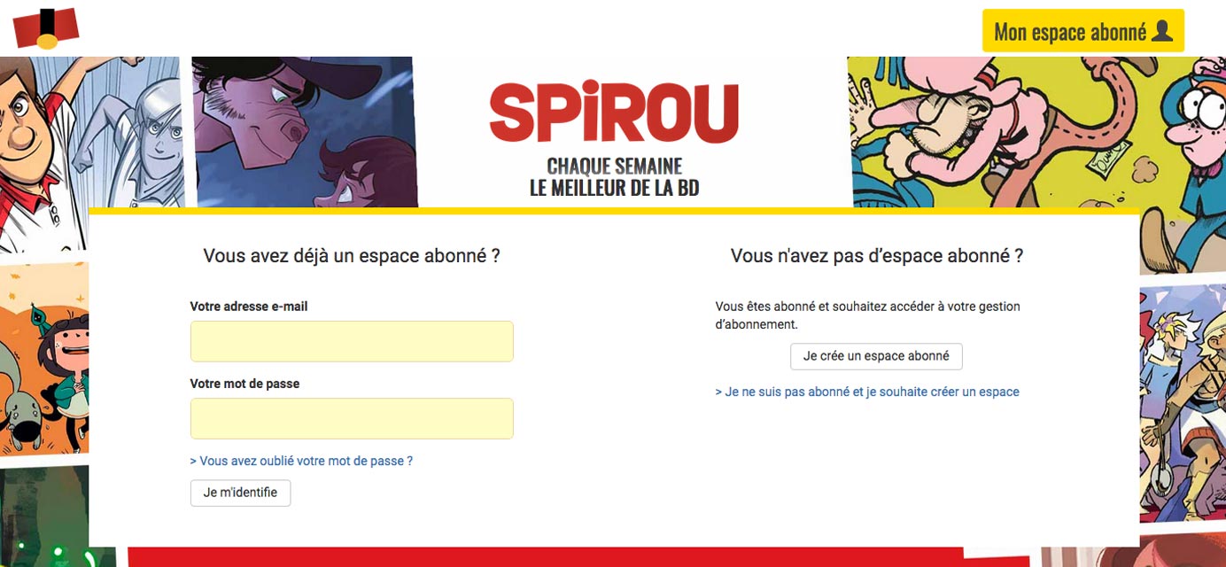 l'espace abonné